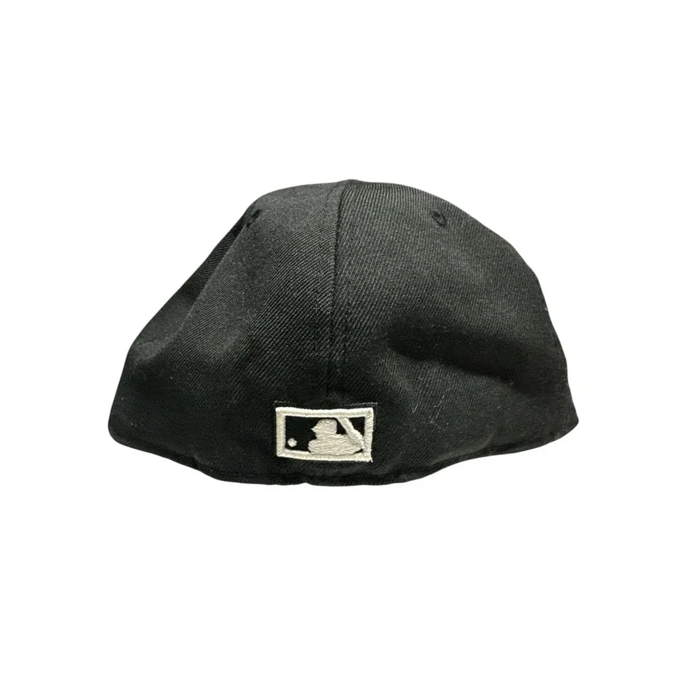 Houston Colt .45s New Era Cooperstown Collection Hat Cap‎ 7 3/8 Dark Black White